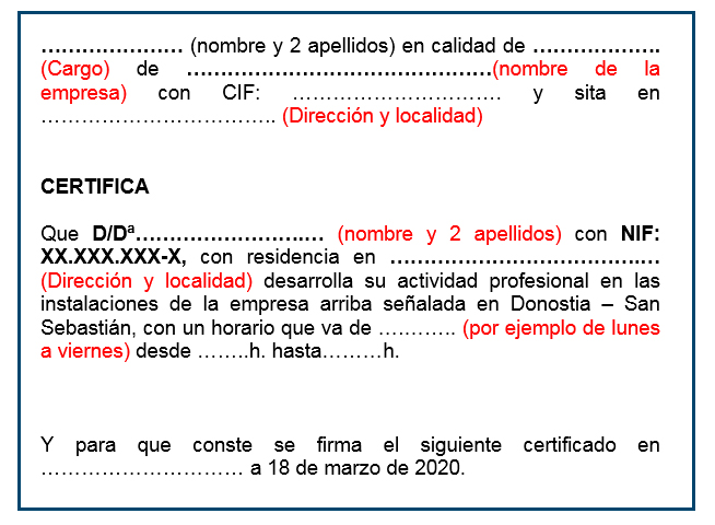 Certificado - modelo